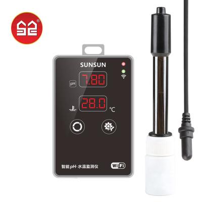 China SUNSUN APH-300 Sustainable Intelligent Water Temperature Monitor PH pH Tester for sale