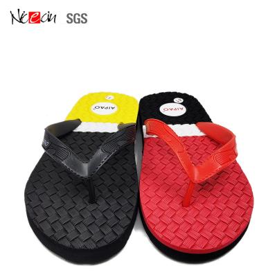 China Anti-slippery Rubber Flats Flip Flops Men Slippers Male Summer Beach Shoes Outdoor Beach Shoes for sale