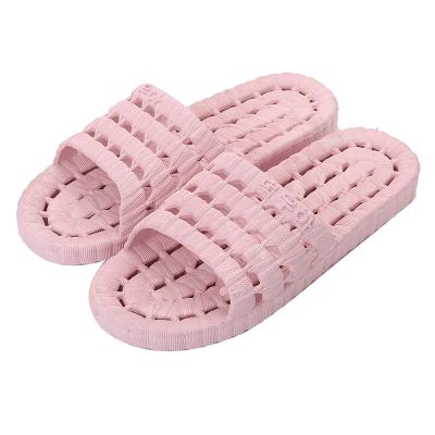 China Trend Logo Bathroom Slippers Black Pink Custom Fashion Slips Indoor Hot Selling Couples Flat Slipper for sale