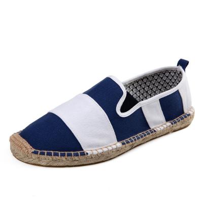 China Fashion Trend Striped Lightweight Canvas Espadrilles For Men Fisherman Loafers Espadrilles Sneakers for sale