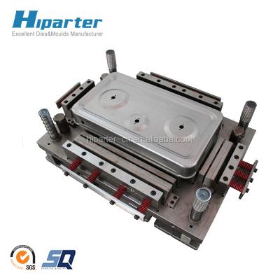 China China OEM Metal Stamping Die Manufacturer Three Burners Gas Cooker Plate DC01 SPCC SUS Sheet Metal Top Stamping Die for sale