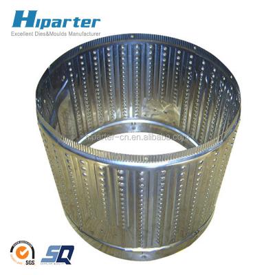 China Metal Sheet Metal Stainless Steel Washing Machine Drum Tub Stamping Die Punching Holes for sale