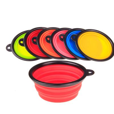 China New Pet Folding Drinker 500ML/250ML Viable Dog Cat Outdoor Portable Drinking Bottle Bowl Travel Drinker for sale