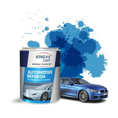 China High Hardness Automotive Base Coat Paint CE Transparent Metallic White Car Paint for sale