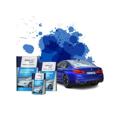 China Solid Color Base Coat Automotive Paint One Component Greenish Blue Car Paint for sale