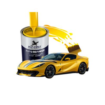 China 2K Automotive Top Coat Paint High Gloss White Black  Car Colour Spray for sale