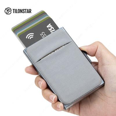 China Normcore/Minimalist Aluminum Card Holder Wallet Maker Wallet Rfid Minimalist Wallet Noise Up Card Holder for sale