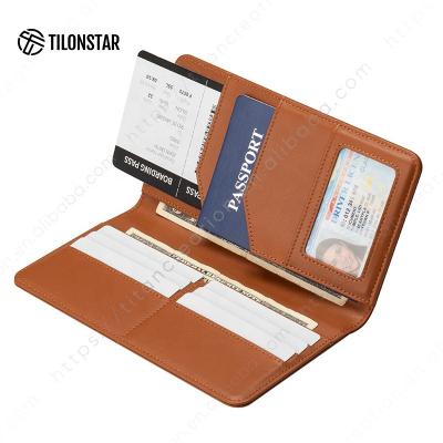 China Wholesale Fashion Solid Leather Anti-theft Rfid Passport Custom Holder For Women Men Case Cover Passport Wallet for sale