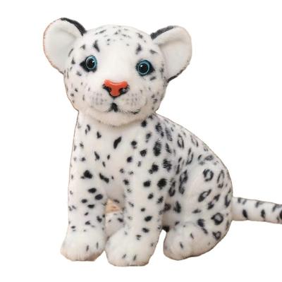 China Wholesale Kids Gift Plush Snow Leopard Zoo Leopard Doll Animal Children Toys for sale