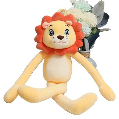 China Kids Gift Children's Gift Long Plush Lion Monkey Tiger Animal Plush Toy Band Doll Curtain for sale