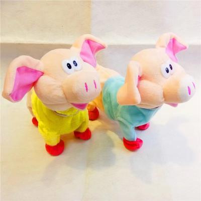 China New Toys Children's Pig Baby Birthday Gift Singing Electric Plush Toy for sale