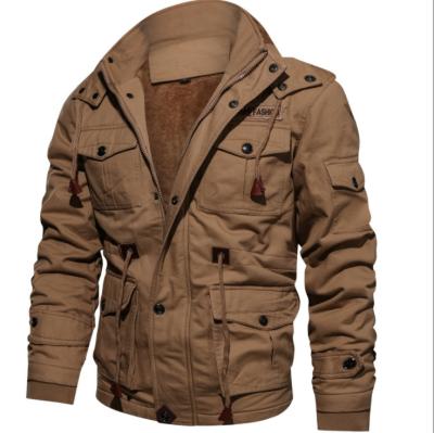 China 2021 High Quality Military Jacket Winter Fleece Breathable Pilot Jackets Warm Thicken Outerwear Plus Size Jacket for sale