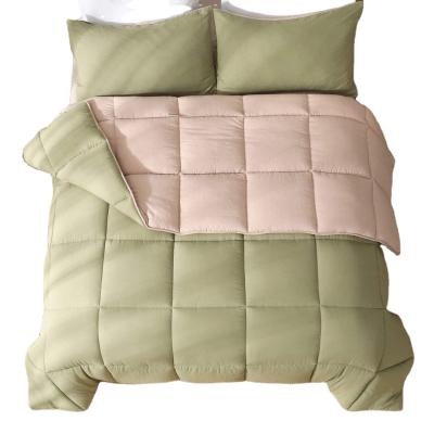 China China Factory Supply Modern Solid Color All Seasons Polyester Microfiber Comforter for sale