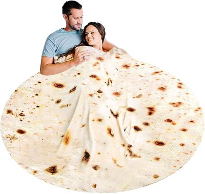 China PORTABLE Burrito Tortilla Throw Blanket, Cozy Flannel Fleece Taco Blanket, Novelty Giant Food Throw Blanket for Bed for sale