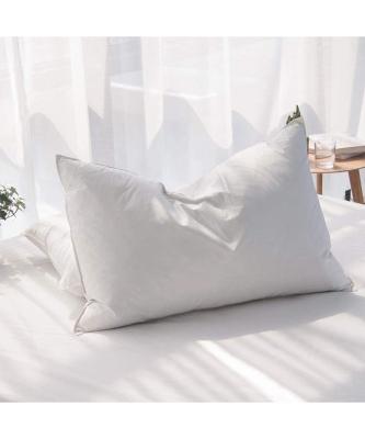 China Cheap Anti Dust Mite Manufacturer Soft 50x70Cm Chinese White Cotton Bed Camp Down Bed Pillow for sale