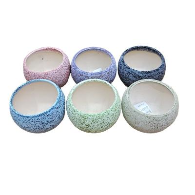 China New Garden Decorative Potted China Macaroon Multicolor Ceramic Small Creative Succulent Flower Pot for sale