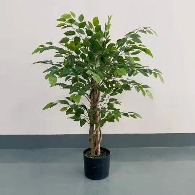 China Large Indoor Natural Touch Plant and Outdoor Landscape Bonsai Trees Wedding Arrangement Hotel Office Artificial Banyan Tree for sale