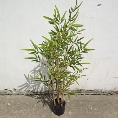 China Large Indoor Natural Touch Plant and Outdoor Landscape Bonsai Trees Wedding Decoration Hotel Office Bamboo Artificial Tree for sale