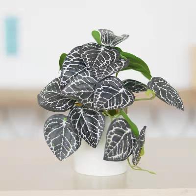 China Natural touch rattan pot background wall home office decoration simulation ceramic hanging factory wholesale for sale