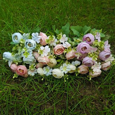 China Wholesale New Natural Touch Style Wedding Background Props Arch Decoration Home Office Artificial Camellia Flower for sale