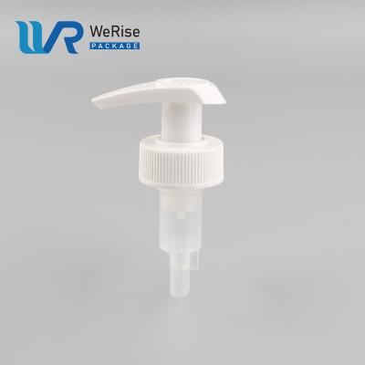 China Non Spill Wholesale Plastic Liquid Soap Pump For Bottle Pump Lotion 28/410 Lotion Pump With Outside Spring for sale