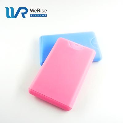 China Personal Care 10ml Credit Card Spray Pocket Plastic Bottle For Perfume for sale