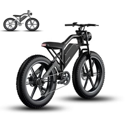 China Aluminum Alloy Moutain Bike Full Suspension Men And Women Bike Folding Bicycle Adult Fit Electric Bike 500w for sale