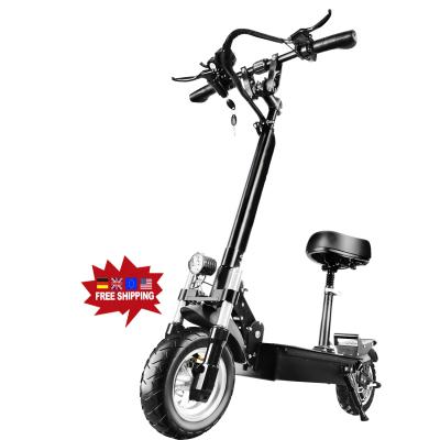 China Dual Motor 2400W 60V Electric Kick Scooter Unisex Free Shipping Adults Big Wheel Powerful Folding Off Road Electric Scooter x7 for sale