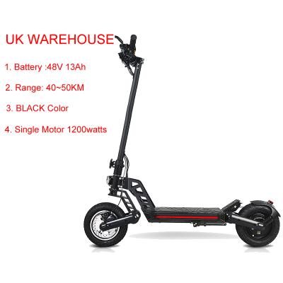 China Unisex EU UK In Stock 10inch 1000W 48V 13AH Free Shipping Foldable Scooter With CE Certification Fast Off Road Electric Scooter for sale