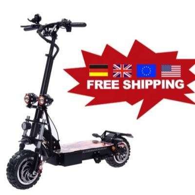 China Warehouse Unisex European Outdoor Mobility Scooter 5600w 11inch Fat Tire Off Road Electric Scooters For Adults for sale