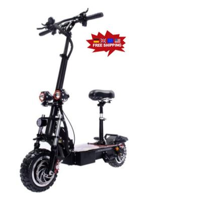 China Unisex Big Wheel Double Scooter Off Road 11inch 5600w Eu Germany Warehouse Motorcycle Electric Scooter for sale