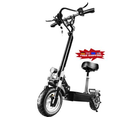 China 2021 EU Unisex USA Warehouse Free Shipping Adult Electric Scooter Two Wheel 60v 27ah Tax Free Big Tire With Seat for sale