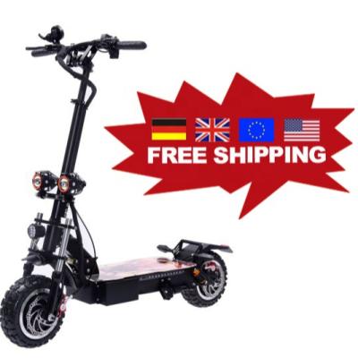 China DDP Europe Warehouse 60v 35ah 5600w Unisex Dual Motor 11 Inch Max Speed ​​To 80km/h Off Road Duty Free Shipping Electric Scooter for sale