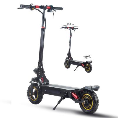 China Unisex Adult 1000w 10inch Powerful Off Road Foldable E-scooter 1000w 48v Electric Motor In EU USA Warehouse for sale