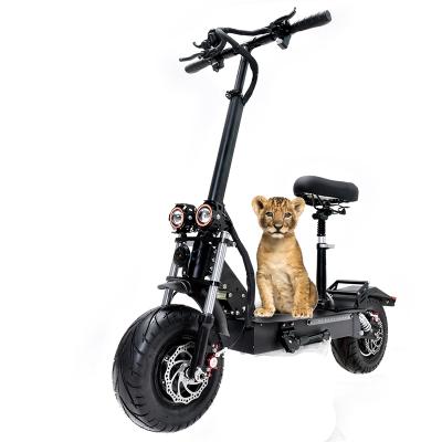 China 13inch DDP Europe unisex warehouse 5600w 6000w 60v motor electric scooter with hydraulic seat brakes for sale