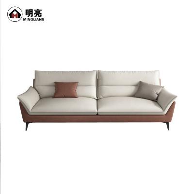 China Modern Upholstered Faux Leather Sofa Couch Sofa Bed for sale