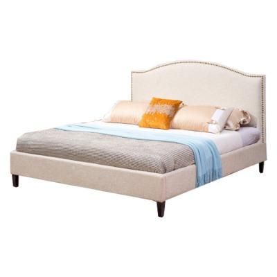 China Can Custom Make Bedroom Furniture Luxury Double Bed With Headboard for sale