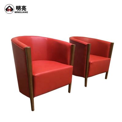 China Accept Custom Make Modern Design Leisure Armchair With Faux Leather for sale