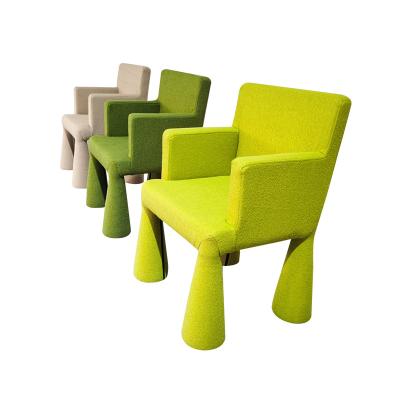 China Factory direct sales modern abstract armchair with multiple fabric cover options for sale