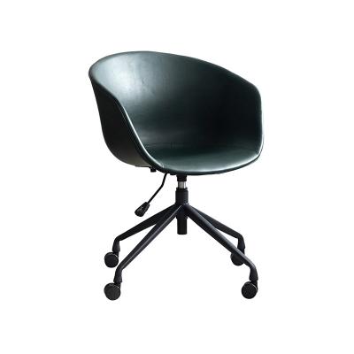 China (Size) Home Office Black Leisure Chair High Quality Simple Elegant Metal Leg Adjustable Modern Rotation Extended Chair for sale