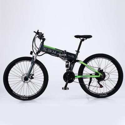 China 2021 Alloy 48V Fast Folding Electric Mountain Bike 18650 Aluminum Lithium Battery 14 Inch High Speed ​​Electric Bike Recharging System for sale