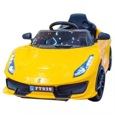 China LED Lights Children's Electric Car Baby Toy Four-Wheeled Remote Control Car Can Sit with Swing Boys and Girls Children Charge for sale