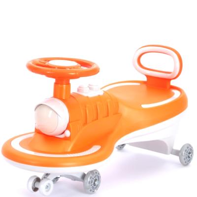 China LED Lights High Quality PU Kids Baby Twisting Car With Music And Toys for sale