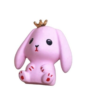 China Viable Pink Cute Rabbit Shaped Car Air Plaster Plaster Air Freshener Scented Oil Diffuser Ceramic Air Freshener for sale