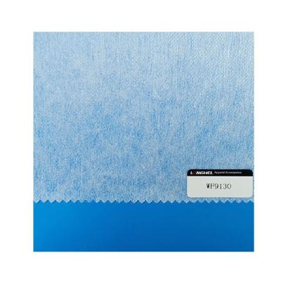 China New Arrival Polyester Soft Fabric Fusible Nonwoven Elastic Interlining For Clothes for sale