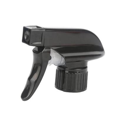 China Non Spill Plastic Black 28mm Trigger Sprayer Customized Home Clean Trigger Sprayer for sale