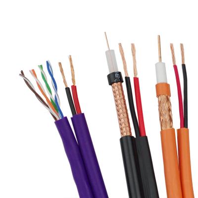 China CCS 0.65/0.81mm AITE OEM RG59 Cables With Power Cable 0.75mm2 RG59 2dc With Power Cable for sale