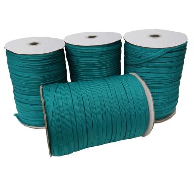 China Sustainable Hot Sale Eco-friendly Twine Tie 9mm10mm Cotton Rope Flat Tubular Garment Home Textile High Tenacity Cotton Rope For Pants for sale