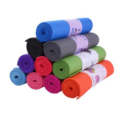 China Eco-Friendly PVC Factory Logo PVC Non-Slip Custom Yoga Mat for sale