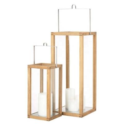 China Fashionalbe Modern Home Decorative Wood And Metal Floor Lantern Garden Hanging Glass Other Sconce for sale